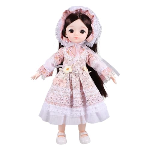 Milisten Mini Puppe Prinzessin Kleine Gemeinsame Kleidung Mädchen Babypuppen Unsere Kinderpuppe Mit Kleidungszubehör Cartoon Puppe Puppe Mit Make Up Süße Puppe Lebendige Puppe Samt von Milisten