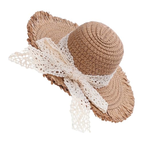Milisten Miniatur Strohhut mit Eleganter Spitzenverzierung Handgefertigter Vielseitig Anpassbarer Puppenhut für DIY Bastelprojekte Puppenkostüme und Haustier Sommeraccessoire Milisten Miniatur Strohhut mit Eleganter Spitzenverzierung Handgefertigter Vielseitig Anpassbarer Puppenhut für DIY Bastelprojekte Puppenkostüme und Haustier Sommeraccessoire von Milisten