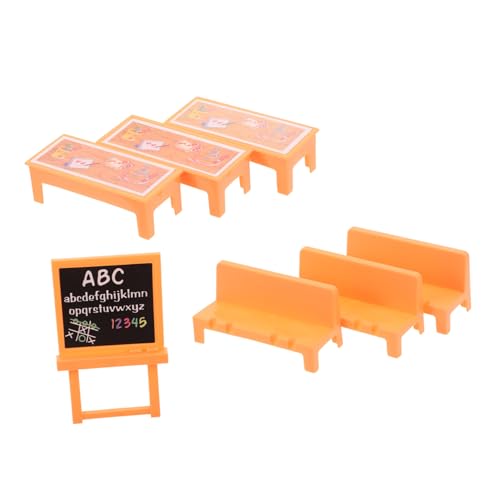 Milisten Miniatur Zeichentisch und Schwarzes Brett Sicheres Kunststoff Klassenzimmer Möbelspielzeug mit Stuhl Kreatives Lernspiel für Zuhause und Vorschule Einfache Montage Stabil und Milisten Miniatur Zeichentisch und Schwarzes Brett Sicheres Kunststoff Klassenzimmer Möbelspielzeug mit Stuhl Kreatives Lernspiel für Zuhause und Vorschule Einfache Montage Stabil und von Milisten
