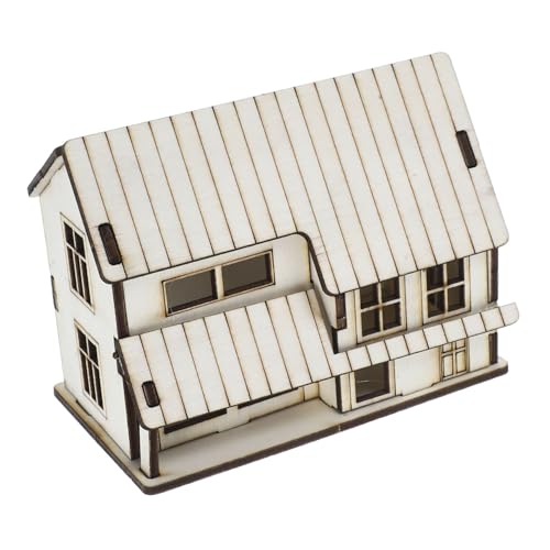 Milisten Miniaturhaus Holzmodell zum Bemalen Rustikale DIY Weihnachtsdekoration für Szenen für Kreative Projekte Tischdekoration und Spielzeughäuser Beige Milisten Miniaturhaus Holzmodell zum Bemalen Rustikale DIY Weihnachtsdekoration für Szenen für Kreative Projekte Tischdekoration und Spielzeughäuser Beige von Milisten