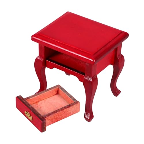 Milisten Nachttisch Kommode Miniatur Beistelltische Miniatur Hauszubehör Kleine Möbel Kleiner Lagerschrank Exquisite Kleine Möbel Kleiner Beistelltisch Holz Rot Milisten Nachttisch Kommode Miniatur Beistelltische Miniatur Hauszubehör Kleine Möbel Kleiner Lagerschrank Exquisite Kleine Möbel Kleiner Beistelltisch Holz Rot von Milisten