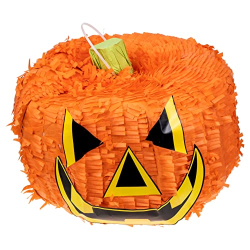 Milisten Partygeschenk Halloween-Pinata für Halloween -Dekorationen Fiesta-Piñata Partys halloween costume halloween kleidung Piñata schmücken Party- - Papier Orange von Milisten
