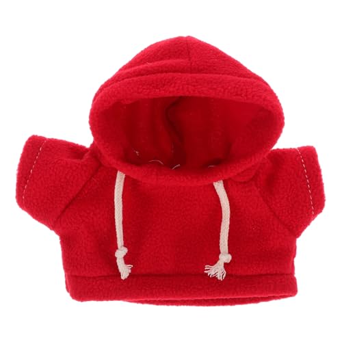 Milisten Plüschbärenkleidung Kuscheltier Plüschtierkleidung Plüschtierpullover Weihnachtspuppenkleidung Kleidung Für Plüschpuppen DIY Puppen-nähspielzeug Katzenpullover Bärenshirt Stoff Rot von Milisten
