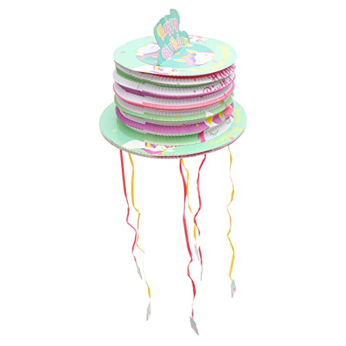 Milisten Pull Pinata Unicorn Zugschnur Piñata für Kindergeburtstag Dekorative für Festlichkeiten Lustiges Partyspiel für Mädchen und Jungen von Milisten