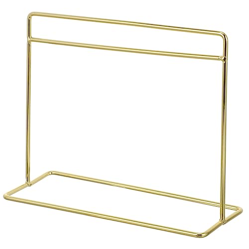 Milisten Puppenhaus Mini -Kleidung Rack Mini-Kleiderständer Puppenbekleidungsregal puppenkleiderbügel Puppen kleiderbügel Mini-Kleiderbügel Zubehör für das Puppenhaus Eisen Golden von Milisten