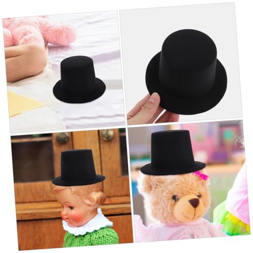 Milisten Puppenhut Schwarz DIY Weihnachtsmütze für Puppen Kleine Dekorative Filzhüte für Plüschtiere Handgefertigte Kopfbedeckung für Bastelprojekte und Puppendekor Milisten Puppenhut Schwarz DIY Weihnachtsmütze für Puppen Kleine Dekorative Filzhüte für Plüschtiere Handgefertigte Kopfbedeckung für Bastelprojekte und Puppendekor von Milisten