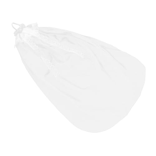 Milisten Puppenschleier Mini Kopfbedeckung Haarteil Spitze Heiraten Braut- Tüll Dom Winzig Kathedrale Schleier Für Die Braut Brautmantille Puppe Hochzeitsschleier Puppenhaarzubehör Garn von Milisten