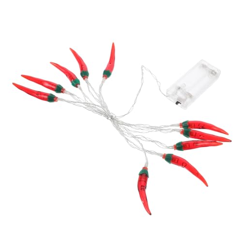 Milisten Outdoor Lichterkette Für Camping Und Lange Led Lichter Mit Roten Chili-lichtern Für Innen Und Außendekoration Batteriebetrieben Ohne Batterien Milisten Outdoor Lichterkette Für Camping Und Lange Led Lichter Mit Roten Chili-lichtern Für Innen Und Außendekoration Batteriebetrieben Ohne Batterien von Milisten