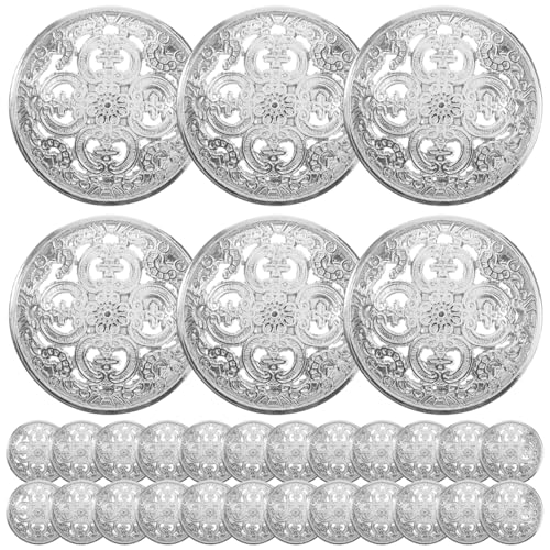 Milisten Runde flache Metallknöpfe – Mäntel, Jacken, Hemden, Anzüge, Hosen, Knöpfe für Heimwerker, Handwerk, Nähen, Silber, 25 mm, 30 Stück Milisten Runde flache Metallknöpfe – Mäntel, Jacken, Hemden, Anzüge, Hosen, Knöpfe für Heimwerker, Handwerk, Nähen, Silber, 25 mm, 30 Stück von Milisten