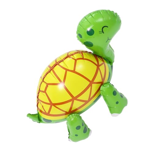 Milisten Schildkrötenballon Party Pool aufblasbar Pool-Schlauchboote für Luftballons mit Tiermotiven Folienballon-Ornament Cartoonballon Aluminiumfolie Grün von Milisten