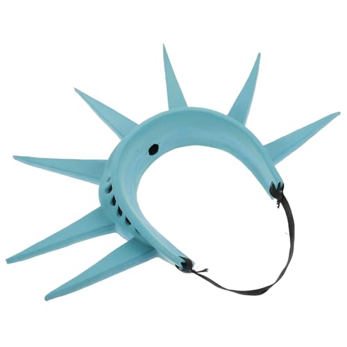 Milisten Statue Of Liberty Kostüm Haarschmuck mit Verkleidung Accessoire für Halloween Karneval und Rollenspiele für Patriotische Feiern und Kostümpartys von Milisten