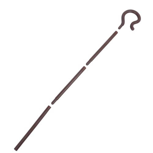 Milisten Stock Halloween-Stick Cosplay-verzierung Rohrdekor Zuckerrohr-Requisiten- Halloween-Cosplay-zubehör Bühnenzubehör Halloween Cane Personal-kostüm-Requisite Brown Plastik von Milisten