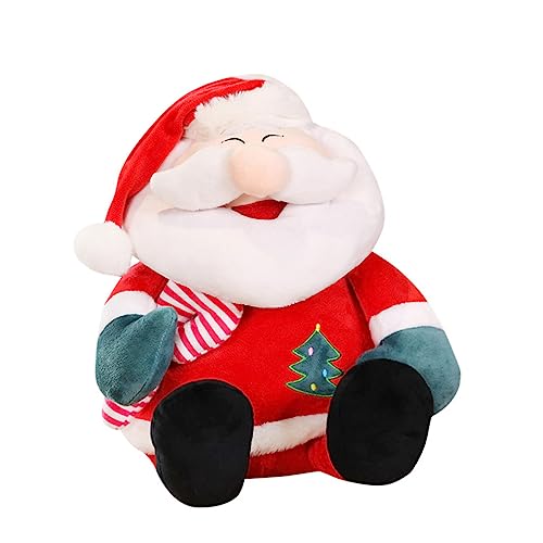 Milisten Weihnachtsmann Plüschpuppe Groß Weicher Weihnachtsspielzeug für Dekoratives Samtstoff Stofftier Festliches für Sofa und von Milisten