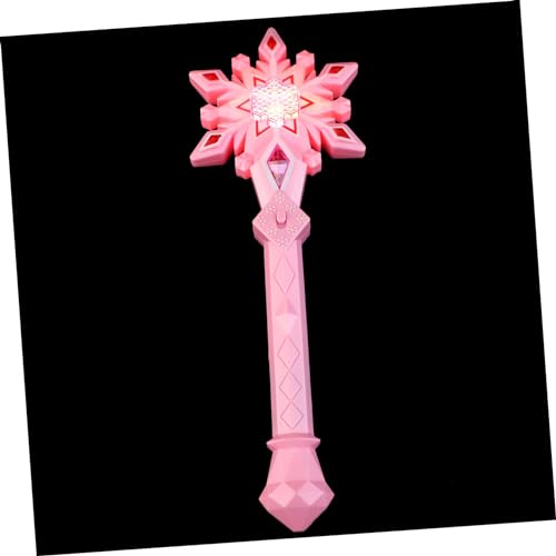 Milisten Zauberstab Licht Schneeflocken Fee Mädchen Geburtstagsgeschenke Leuchtende Schneeflocke Leuchtstäbe Partygeschenk Schneeflockenstäbe Cosplay Party Requisite Foto Requisite Mädchen von Milisten
