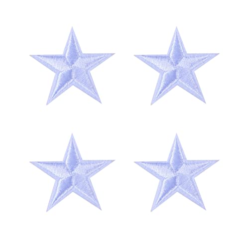 10st Kleidung Stern Patch Sternendekor Stern-applikationsaufkleber Diy-nähflicken Sternenfleck Aufkleber-patch Für Kleidung Stern-stickapplikation Aufnäher Jacke Karikatur Weiß von Milisten