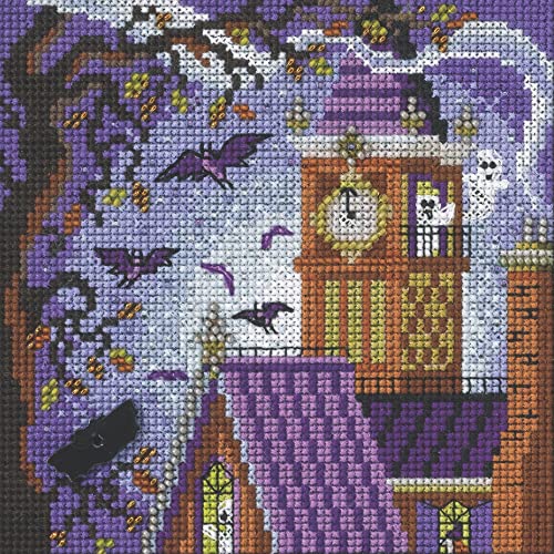 Haunted Tower Kreuzstich-Set mit Perlen und Zählmuster, Mill Hill 2022, Knöpfe und Perlen, Herbst MH142226 von Mill Hill