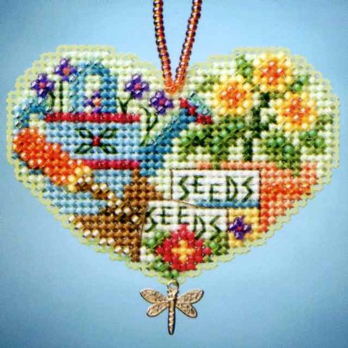 Love Gardening - Beaded Cross Stitch Ornament Kit - MH163103 von Mill Hill