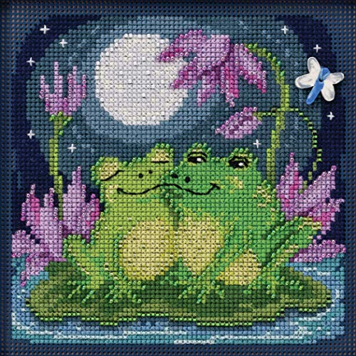 Mill Hill Buttons & Beads Counted Cross Stitch Kit 5"X5"-Courtin' Froggies (14 Mill Hill Buttons & Beads Counted Cross Stitch Kit 5"X5"-Courtin' Froggies (14 von Mill Hill