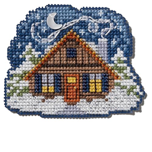Mill Hill Cozy Cabin MH182434 Kreuzstich-Ornament-Set mit Perlen, 2024 Winterurlaub, 7,6 x 7,6 cm, mehrfarbig Mill Hill Cozy Cabin MH182434 Kreuzstich-Ornament-Set mit Perlen, 2024 Winterurlaub, 7,6 x 7,6 cm, mehrfarbig von Mill Hill