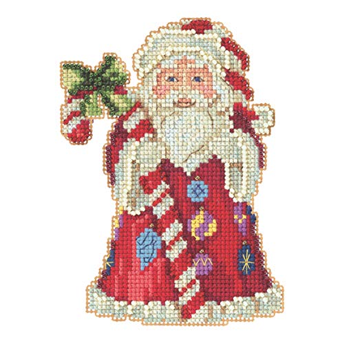 Mill Hill Jim Shore Kreuzstich-Set, Zuckerstange, Weihnachtsmann, Perlen, 2020 Mill Hill Jim Shore Kreuzstich-Set, Zuckerstange, Weihnachtsmann, Perlen, 2020 von Mill Hill