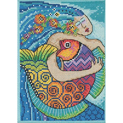 Mill Hill LB302113 Kreuzstich-Set, Motiv Ocean Song, Perlen-Motiv, 2021, Laurel Burch Mill Hill LB302113 Kreuzstich-Set, Motiv Ocean Song, Perlen-Motiv, 2021, Laurel Burch von Mill Hill
