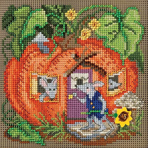 Mouse House Beaded Counted Halloween Cross Stitch Kit Mill Hill MH141625 Buttons & Beads 2016 Autumn by Mill Hill von Mill Hill