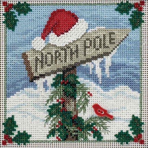 North Pole Beaded Counted Cross Stitch Kit Mill Hill Buttons & Beads 2016 Winter Series MH141632 by Mill Hill von Mill Hill