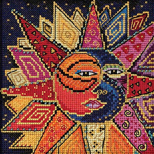Sun and Moon Dance Beaded Counted Cross Stitch Kit Mill Hill 2018 Laurel Burch Celestial Collection LB141814 von Mill Hill