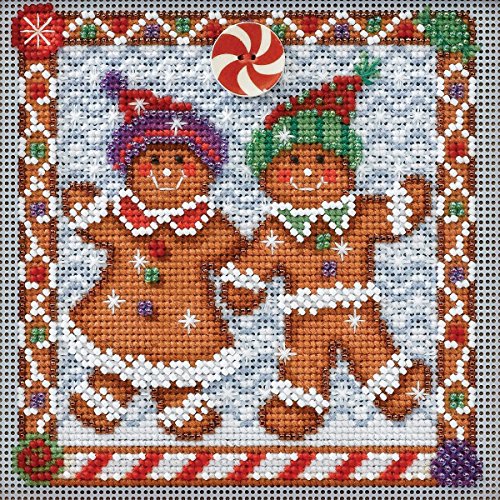 Unbekannt Mill Hill Buttons & Beads Counted Cross Stitch Kit 5"X5"-Ginger Friends Winter ( von Mill Hill