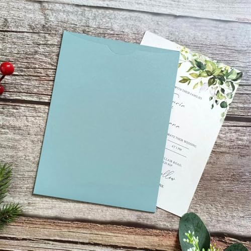 Kartenumschläge für Hochzeitskarten, 25 Stück, Seeblau Kartenumschläge für Hochzeitskarten, 25 Stück, Seeblau von MillaSaw