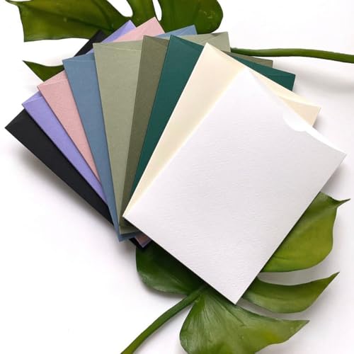 Kartenumschläge für Hochzeitskarten, 25 Stück (weiß) von MillaSaw