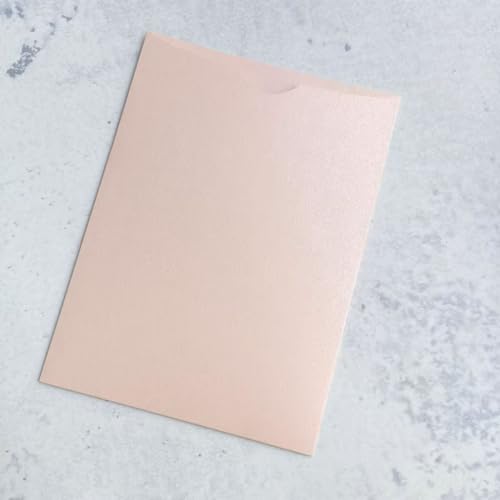 Weiche rosa Hochzeit Ankündigung Umschlag, 5x7 Zoll Einladung Karte Tasche, 25pcs von MillaSaw