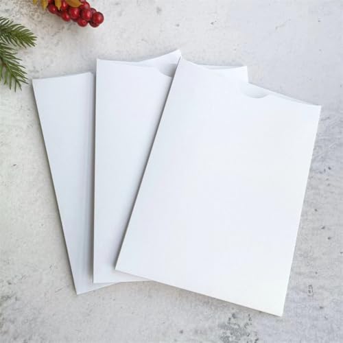 Weiße Hochzeitseinladung Umschlag 25pcs, robuste Ankündigung Tasche von MillaSaw