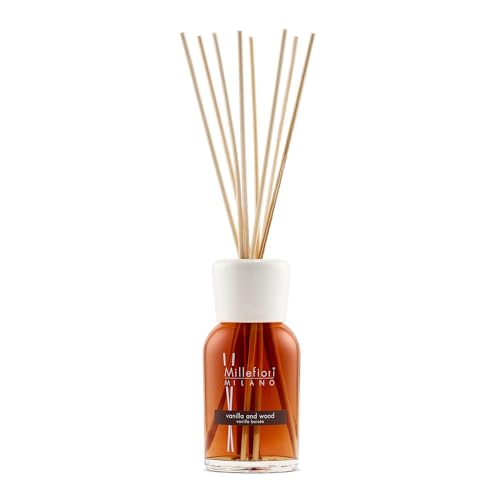 Millefiori 7DDDV Vanilla und Wood Raumduft Diffuser 250 ml Natural inklusive Stäbchen, Glas, Braun, 7.8 x 30.9 x 7.3 cm Millefiori 7DDDV Vanilla und Wood Raumduft Diffuser 250 ml Natural inklusive Stäbchen, Glas, Braun, 7.8 x 30.9 x 7.3 cm von Millefiori