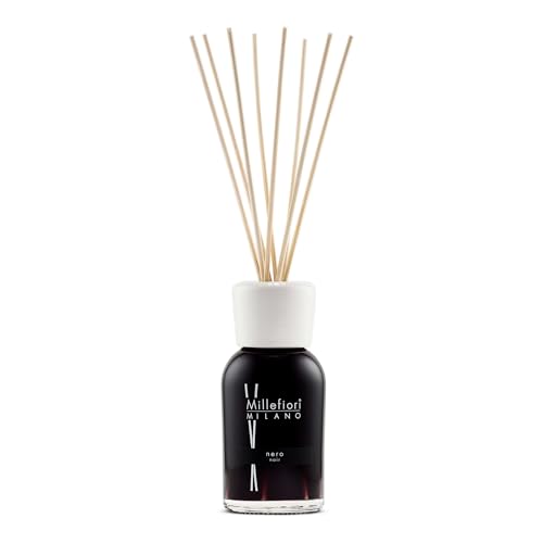 Millefiori 7DDNR Nero Raumduft Diffuser 250 ml Natural inklusive Stäbchen, Glas, Schwarz, 7.9 x 31.1 x 7.3 cm Millefiori 7DDNR Nero Raumduft Diffuser 250 ml Natural inklusive Stäbchen, Glas, Schwarz, 7.9 x 31.1 x 7.3 cm von Millefiori