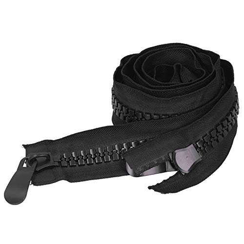 Hartplastischer Polyester Super Großer Offener Reißverschluss für DIY -Nähen Schneiderhandwerksbeutel Zelte (120CM) von Milltrip