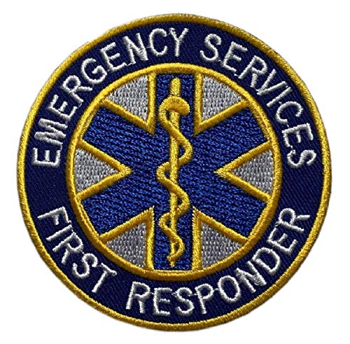EMT Emergency Services First Responder Patch [zum Aufbügeln oder Aufnähen, -7,6 cm -MM2] von Miltacusa