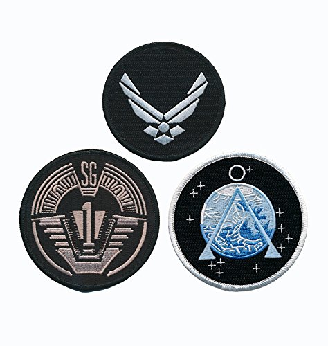Stargate SG-1 Uniform-/Kostümaufnäher, 3-teiliges Set zum Aufbügeln oder Aufnähen Miltacusa Stargate SG-1 Uniform-/Kostümaufnäher, 3-teiliges Set zum Aufbügeln oder Aufnähen Miltacusa von Miltacusa