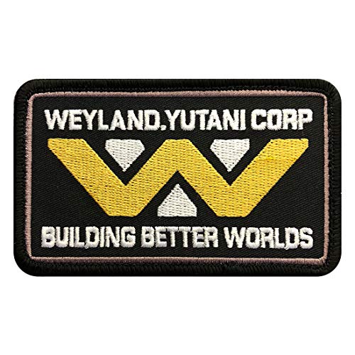 Weyland Yutani Aufnäher Building Better Worlds Alien (4,0 x 2,5 – MLY-7) von Miltacusa