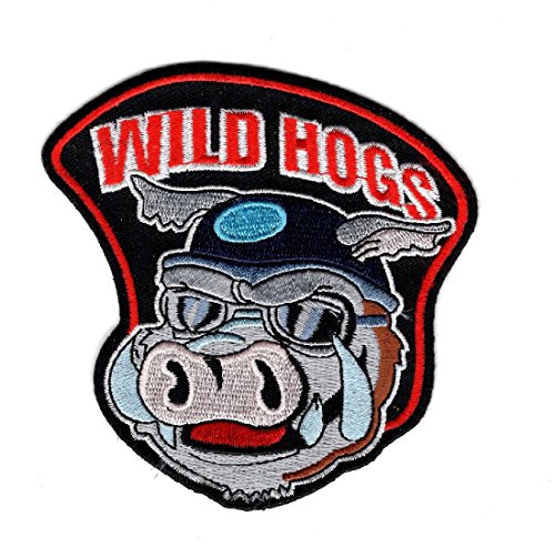 Wild Hogs bestickter Aufnäher zum Aufbügeln oder Aufnähen auf Jacke, Weste, Biker, 30,5 cm Wild Hogs bestickter Aufnäher zum Aufbügeln oder Aufnähen auf Jacke, Weste, Biker, 30,5 cm von Miltacusa