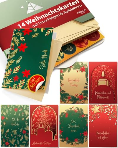 Weihnachtskarten mit Umschlag Set – 14 Klappkarten A6 Weihnachten – Weihnachtskarten Kraftpapier – Weihnachtsgrußkarten zum Aufklappen – Weihnachtskarte mit Umschlag – Weihnachtskarten Set Weihnachten Weihnachtskarten mit Umschlag Set – 14 Klappkarten A6 Weihnachten – Weihnachtskarten Kraftpapier – Weihnachtsgrußkarten zum Aufklappen – Weihnachtskarte mit Umschlag – Weihnachtskarten Set Weihnachten von Milula Studios