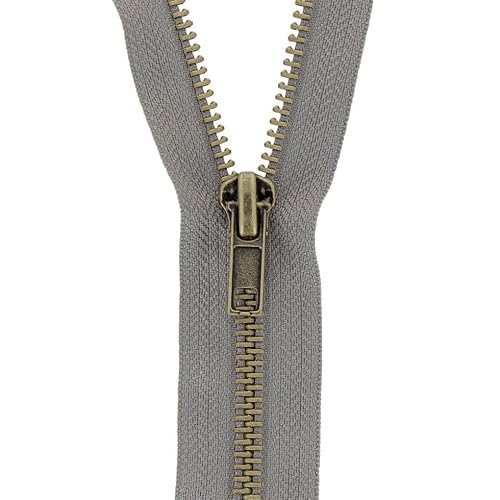 Messing Jeans Hosenreißverschluss 12cm Dunkelgrau Messing Jeans Hosenreißverschluss 12cm Dunkelgrau von Milward Zips