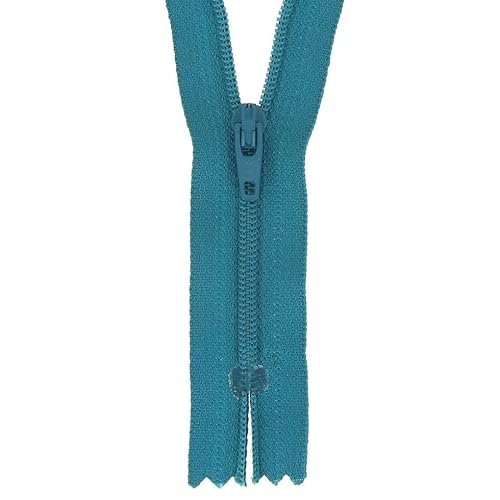Nylon Kleid & Rock Reißverschluss 18 cm: Blaugrün von Milward Zips