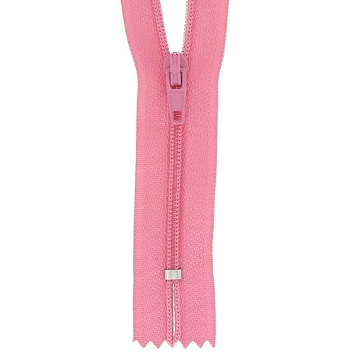 Nylon Kleid & Rock Reißverschluss 45cm Korallenrosa von Milward Zips