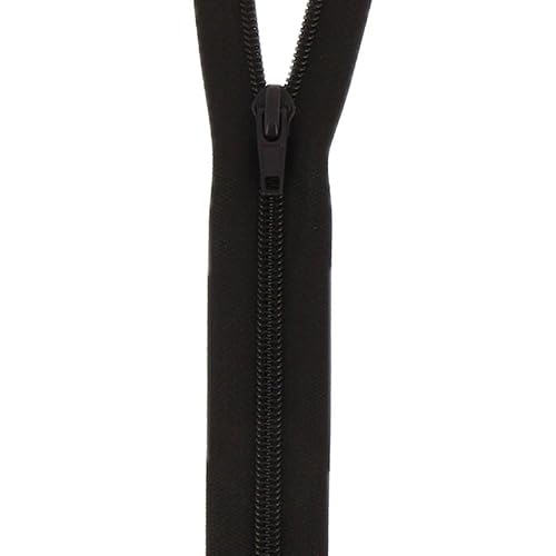 Reißverschluss aus Nylon, offenes Ende, 35 cm, Dunkelbraun von Milward Zips