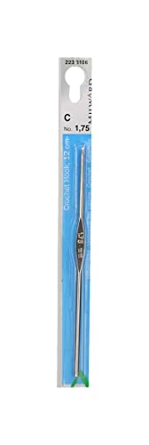 MILWARD 2235106 Häkelnadel für Faden, 12cm, Steel, Silber, 1,75 mm MILWARD 2235106 Häkelnadel für Faden, 12cm, Steel, Silber, 1,75 mm von Milward