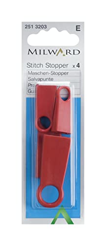 MILWARD 2513203 Stichstopper, Kunststoff, Plastic, Rot, 2 groß, 2 klein MILWARD 2513203 Stichstopper, Kunststoff, Plastic, Rot, 2 groß, 2 klein von Milward