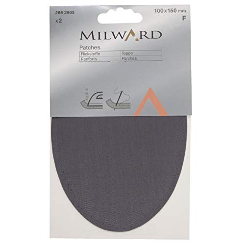 MILWARD Reparaturflicken Dunkelgrau, 100 x 150 mm von Milward