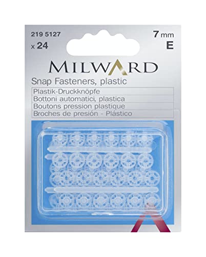 Milward 2195127 Hartkurzwaren, Plastic, transparent, 7 mm von Milward