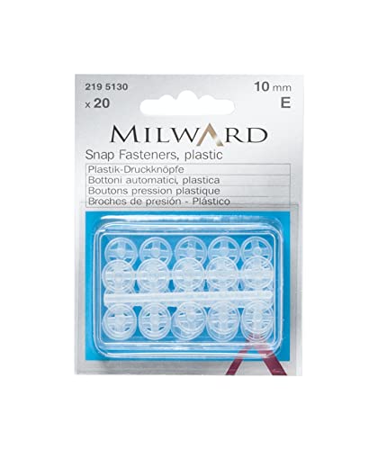 Milward 2195130 Hartkurzwaren, Plastic, transparent, 10 mm von Milward